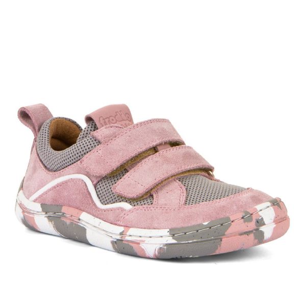 Froddo Barefoot D-Velcro Sneaker – Grey/Pink
